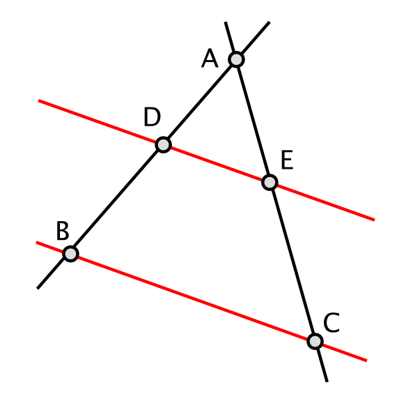 Thales' theorem: