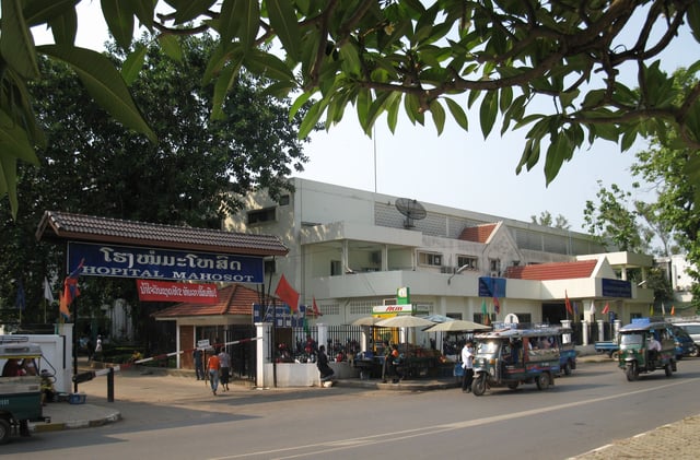 Mahosot Hospital in Vientiane.