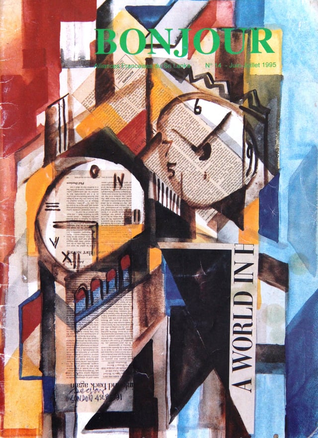 Bonjour Mag cover by SegarJune 1995 Bonjour Mag cover 58x40 cm by Segar