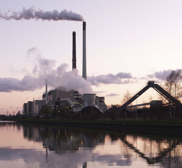 A coal power plant in Datteln —emissions trading or cap and trade is a market-based approach used to control pollution by providing economic incentives for achieving reductions in the emissions of pollutants