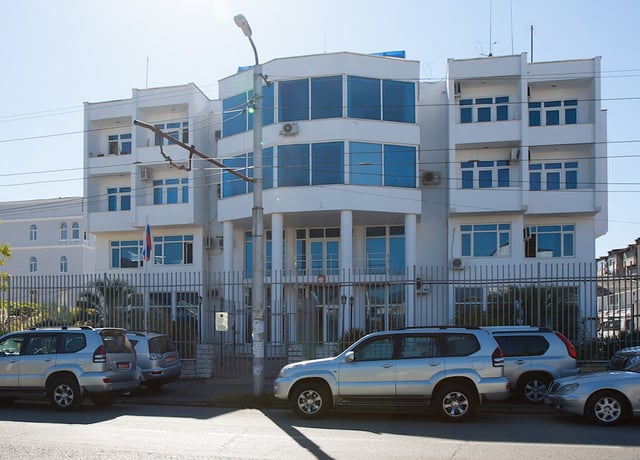 The Russian embassy in Sukhumi
