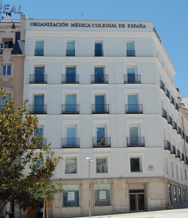 Headquarters of the Organización Médica Colegial de España, which regulates the medical profession in Spain