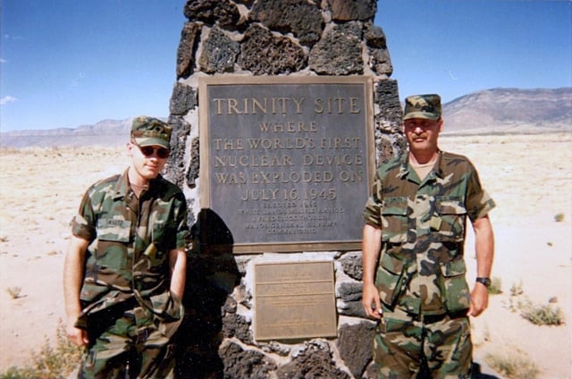 Visitors to the Trinity site in 1995 for 50th anniversary