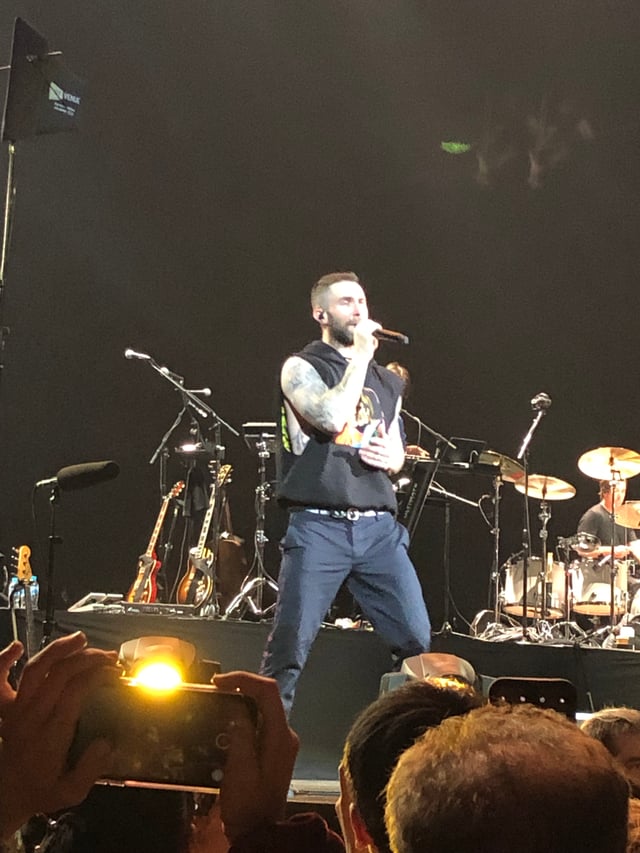 Levine performing in Sydney, Australia in February 2019