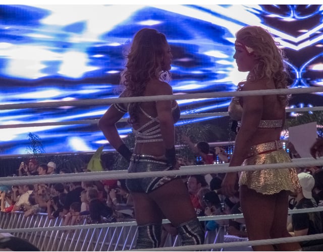 Phoenix and Eve Torres at WrestleMania 28 in April 2012