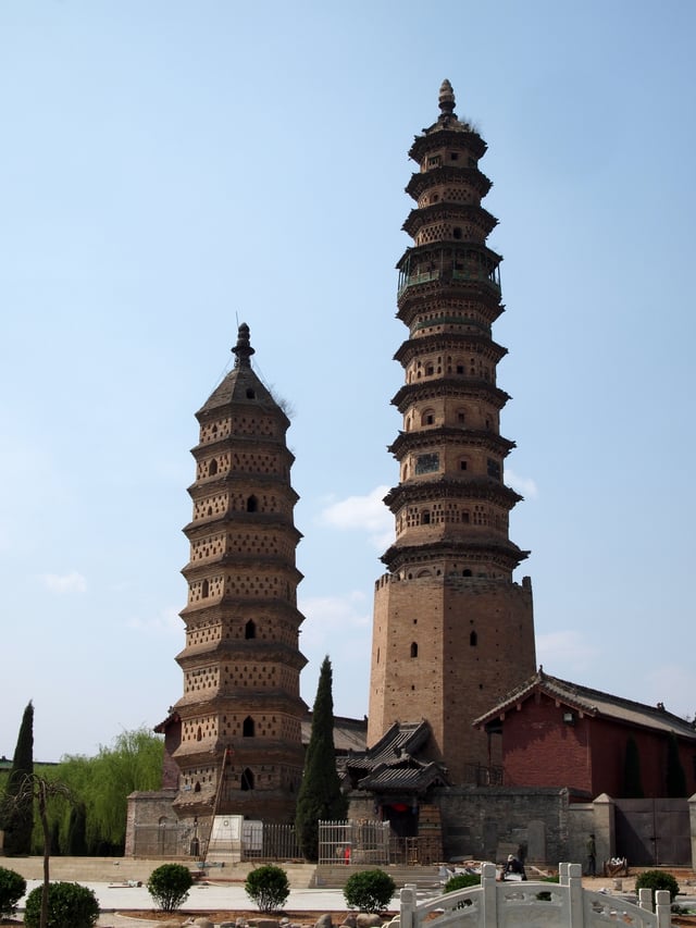 Haihui Temple Pagodas, built in the Ming period.
