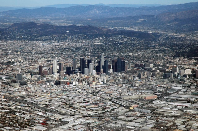 Downtown Los Angeles, the central business district of the region