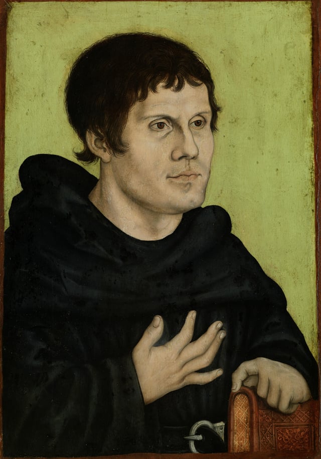 A posthumous portrait of Luther as an Augustinian friar