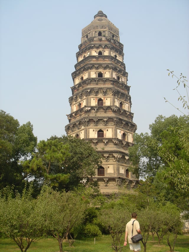Yunyan Pagoda in Jiangsu Province of Eastern China.