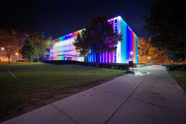 The Hunt Library at Carnegie Mellon University is the largest library on the Pittsburgh Campus