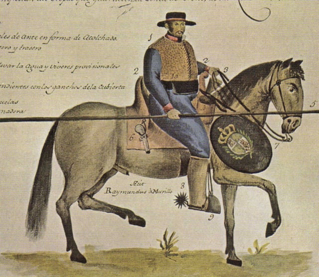 18th-century soldado de cuera in colonial Mexico