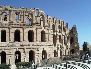 The amphitheatre of Thysdrus (modern El Djem)