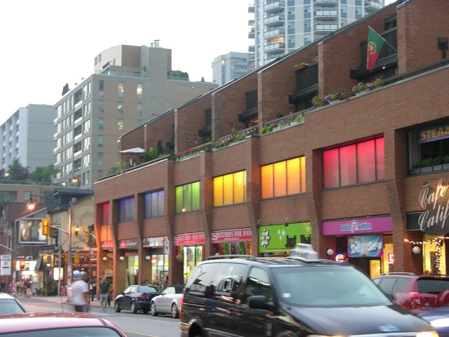 Looking south on Church St. from Wellesley