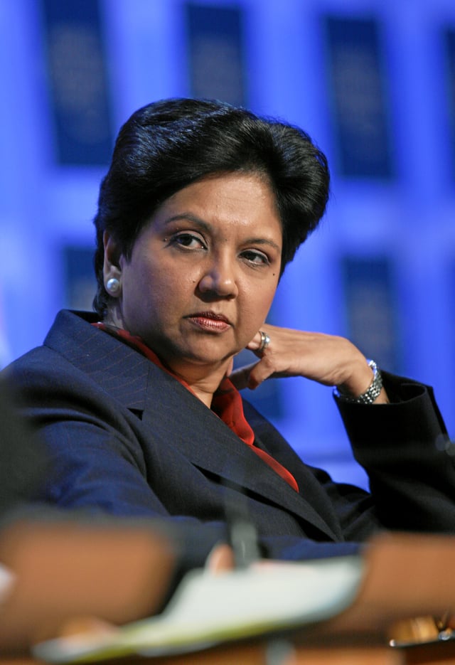 Indra Nooyi, chairman and chief executive officer of PepsiCo