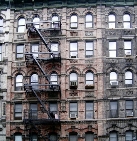 Tenement buildings in Manhattan's Lower East Side