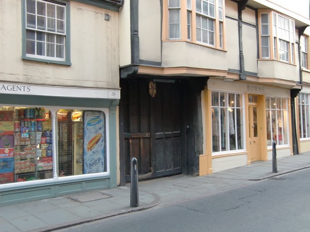 The wooden gate leading to the Magdalene Village