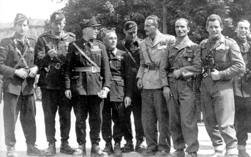 Some members of the Italian resistance in Ossola, 1944.
