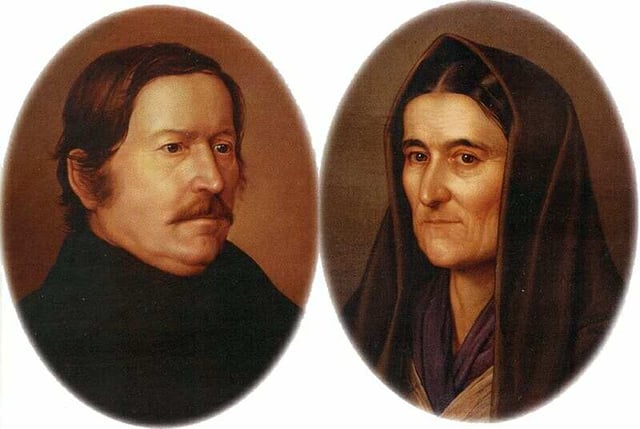 Petőfi's parents (painted by Petrich Soma Orlay)