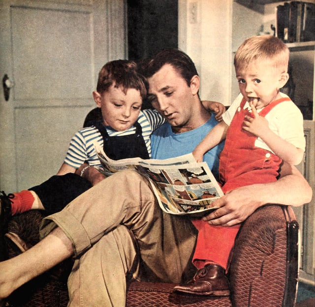 Mitchum with his sons (1946)