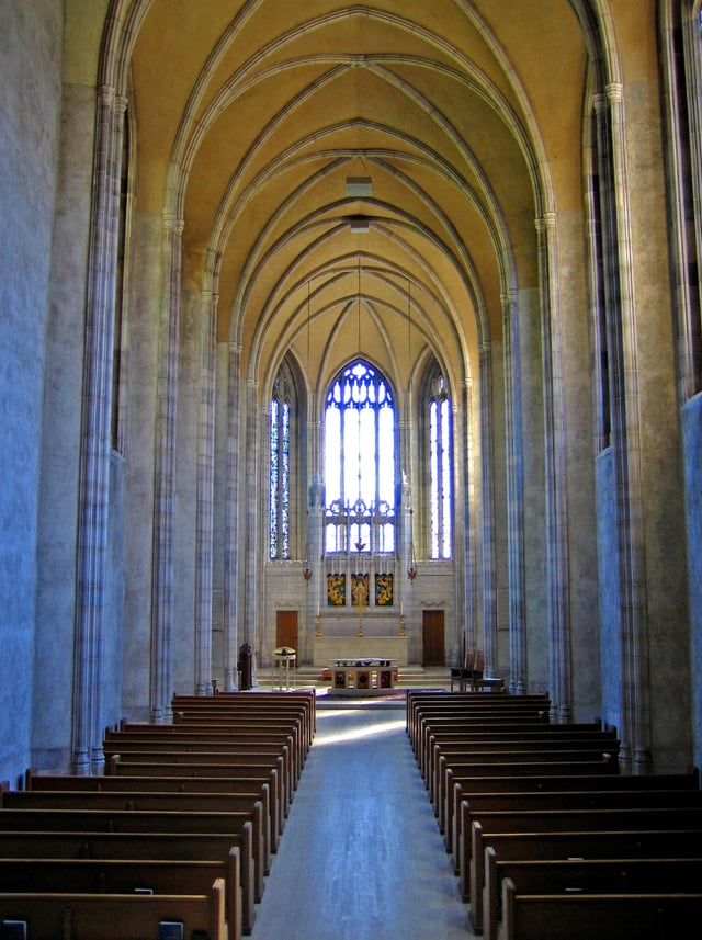 The Chapel of Trinity College reflects the college's Anglican heritage.