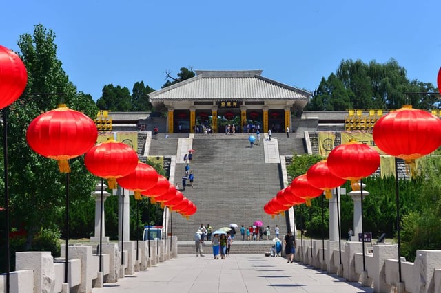 Xuanyuan Temple in Huangling, Shaanxi, dedicated to the worship of the Yellow Emperor.