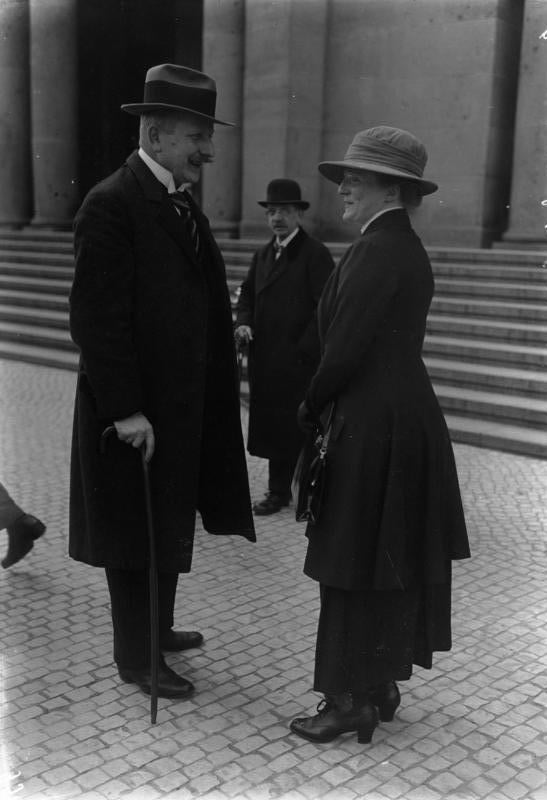 Reinhold Wulle (left) was one of the leaders of the DNVP's völkisch wing in the early 1920s who walked out of the party in 1922