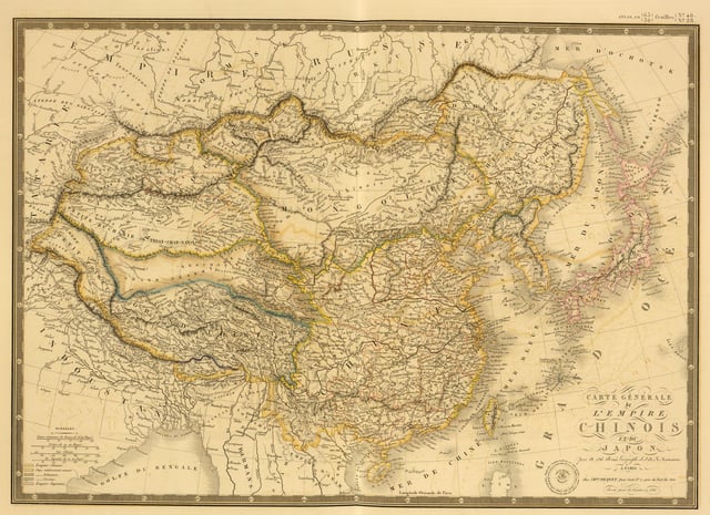1836 map of China published by C. Picque.