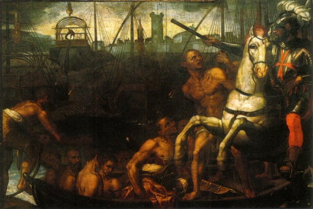 Jacopo Ligozzi, The Return of the Knights of Saint Stephen from the Battle of Lepanto (c. 1610, Santo Stefano dei Cavalieri, Pisa)