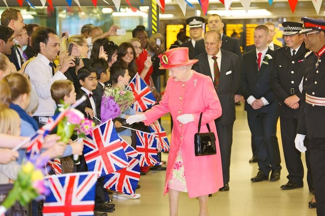 Visiting Birmingham in July 2012 as part of her Diamond Jubilee tour