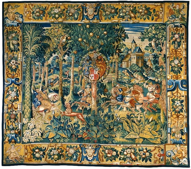 Tapestry with a hunting scene, late 16th century
