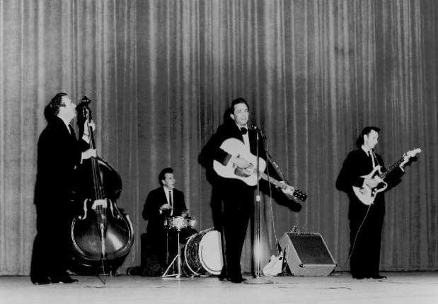 The Tennessee Three with Cash in 1963