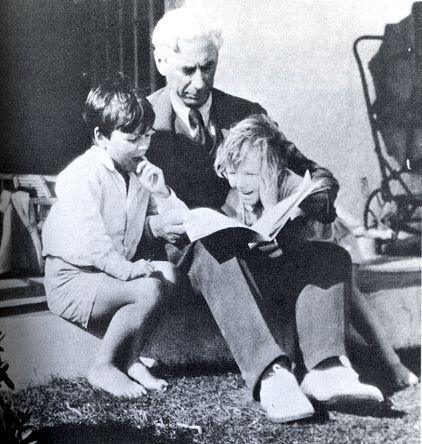 Russell with his children, John and Kate