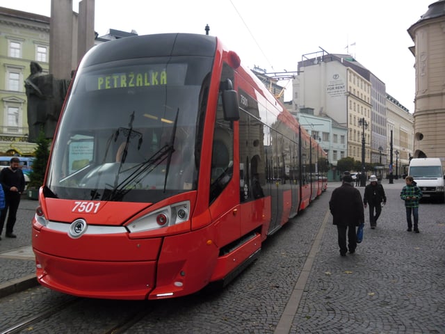 Škoda 30 T tram in Bratislava