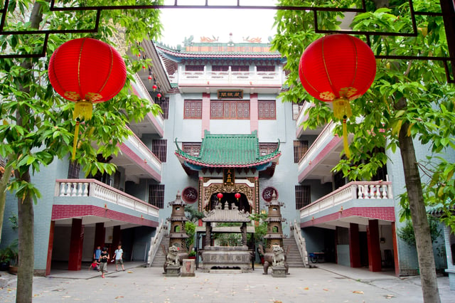 The Buddhist Yuhua Temple in Ronggui, Shunde.