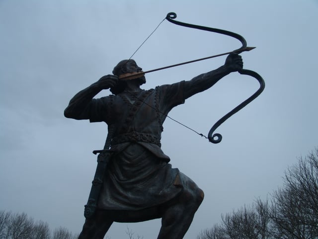 The statue of Arash the Archer