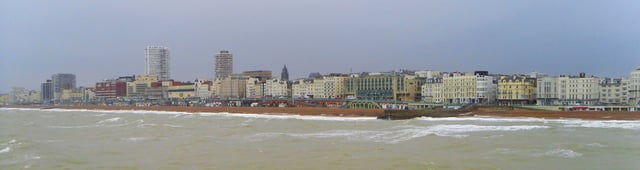 Brighton seafront from the Palace Pier