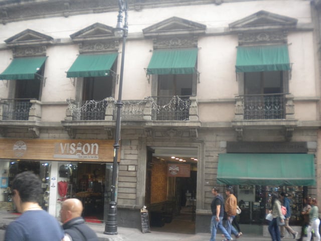 The house in Mexico City where Santa Anna spent the last years of his life and wrote most of his memoirs