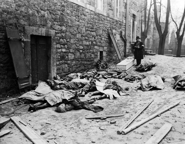 Belgian civilians killed by German units during the offensive