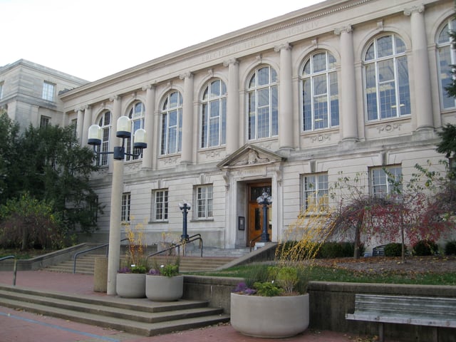 Ellis Library, the main library of the university