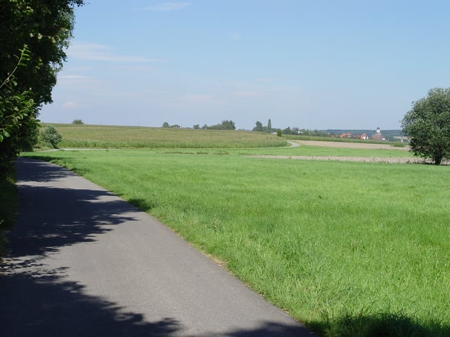 Am Feldweg in Meßkirch. Heidegger often went for a walk on the path in this field. See the text Der Feldweg GA Nr. 13