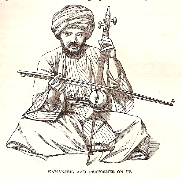 Kamanjeh performer in Jerusalem, 1859