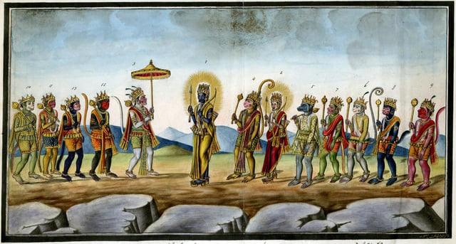 Rama and the monkey chiefs