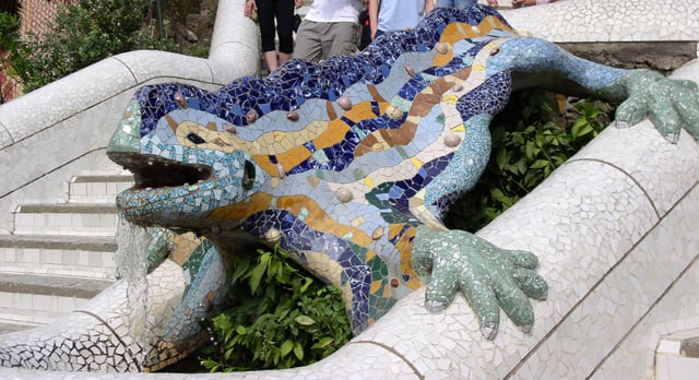 The salamander in Park Güell has become a symbol of Gaudí's work.