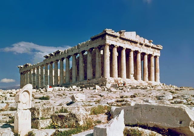 The Parthenon on the Acropolis of Athens, emblem of classical Greece.