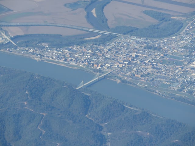 Aerial view of downtown Portsmouth