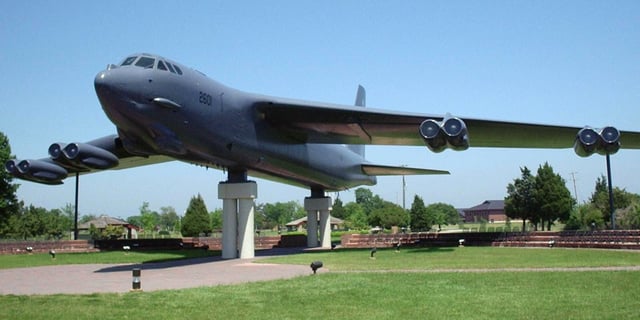 B-52G on static display at Langley Air Force Base in Hampton, Virginia