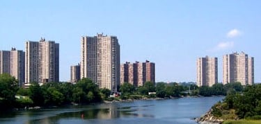 Co-op City in The Bronx, New York City is the largest cooperative housing development in the world, with 55,000 people.