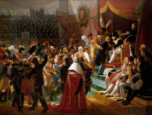 First remittance of the Légion d'Honneur, 15 July 1804, at Saint-Louis des Invalides, by Jean-Baptiste Debret (1812)