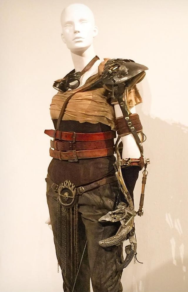 Charlize Theron's costume for her character, Imperator Furiosa.
