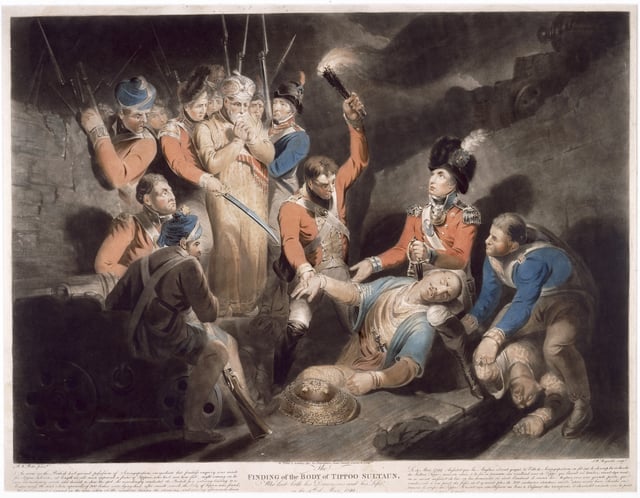 Finding the Body of Tipu Sultan, by Samuel William Reynolds